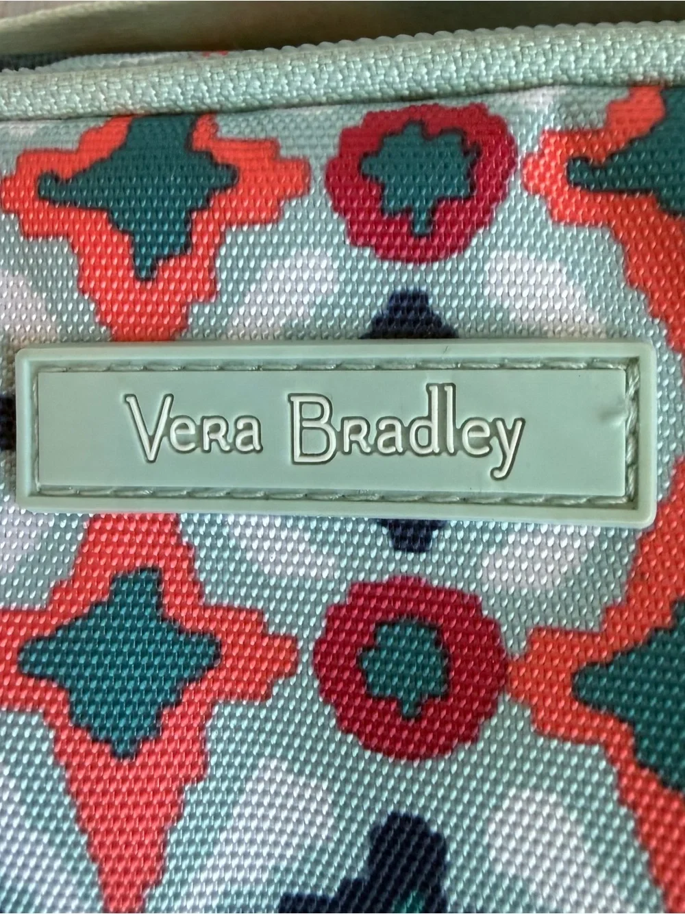 VERA BRADLEY Geometric Travel Cosmetic Organizer Bag